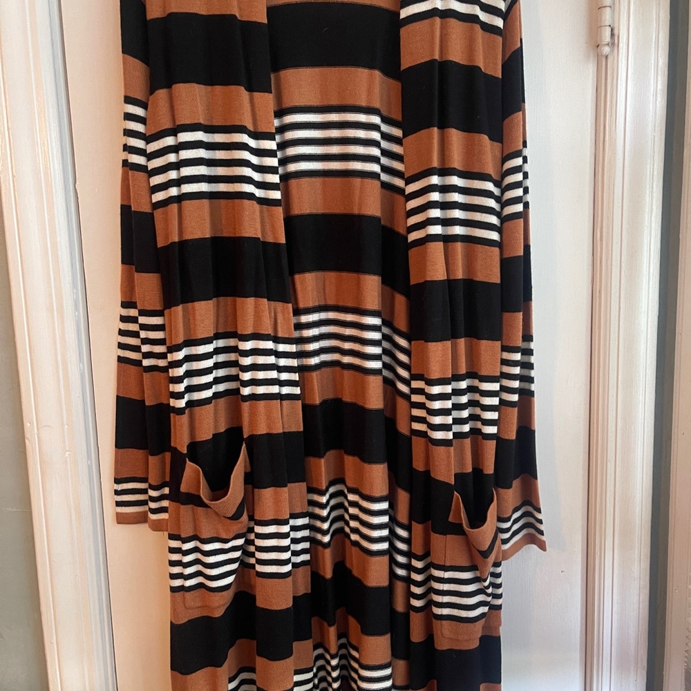 Laurie Felt Multicolor Striped Cardigan